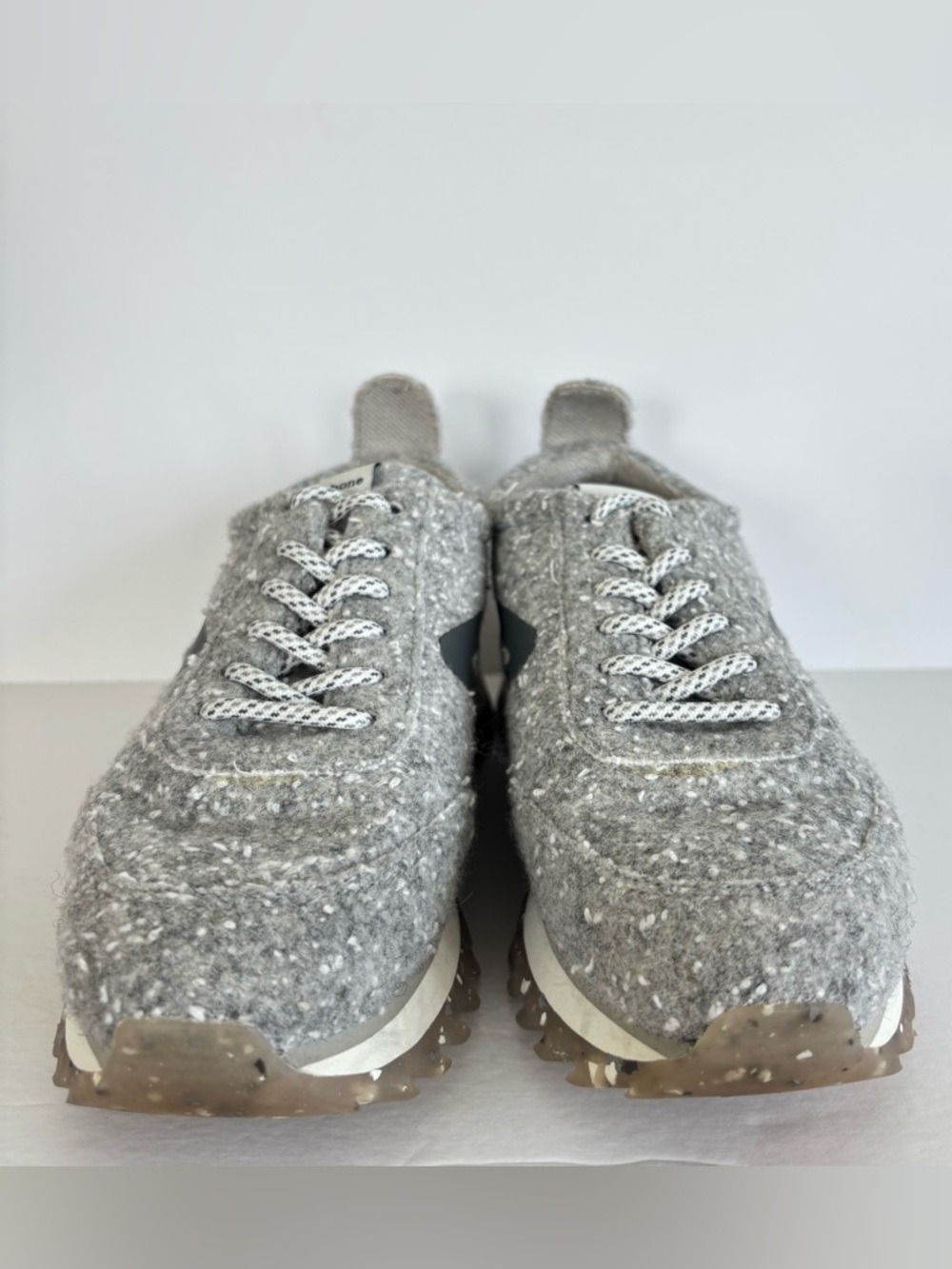 Rag and Bone Retro Runner Gray Wool Textured Sneakers 7 - Picture 7 of 15